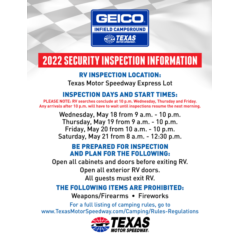 Infield Security Inspection Info 