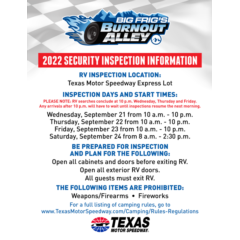 Burnout Alley Security Inspection Info