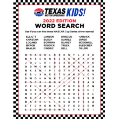 NASCAR Word Search Answers