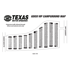 Geico VIP Campground Map