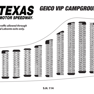 Geico VIP Campground Map