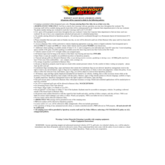 Burnout Alley Camping Rules