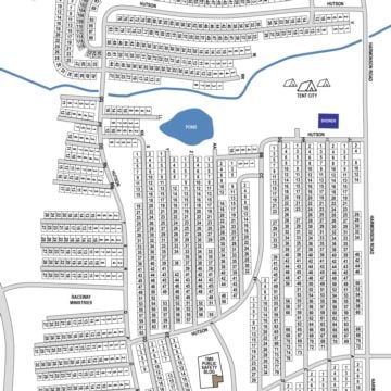 Lone Star Circle Camping Map