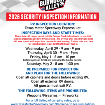 Burnout Alley Inspection Info