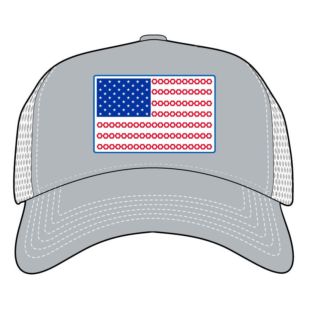 TMS FLAG EST 1996 HAT Ash