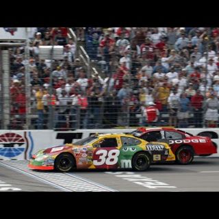 2021 is the 25th Season of Speed at Texas Motor Speedway, and we\'re celebrating our top 25 moments so far! In April 2004, the M&M\'s car made it to Texas Victory Lane, and it wasn\'t Kyle Busch. It was Elliott Sadler doing it in the closest finish in TMS Cup Series history, 0.028-of-a-second over Rookie Kasey Kahne.